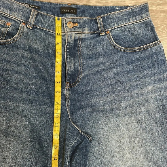 NWOT Talbots High Waist Strait Ankle Jean Ventura Wash 12 - Picture 9 of 15